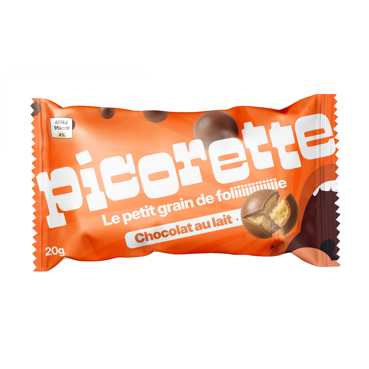 Billes chocolatées - Chocolat au lait 20g